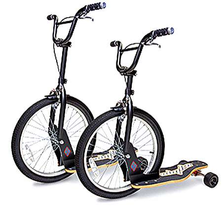 Bicycle-Skateboard Hybrids