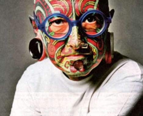 12 Freaky Facial Tattoos