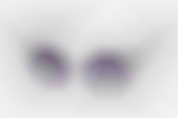 LINDA FARROW Jeremy Scott USA MAP Sunglasses Fashion Accessory Silver Unisex 