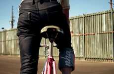 Denim Pedal-Pushing Pants