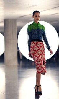 Patterned Colorblock Fashions Image 6
