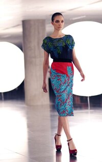 Patterned Colorblock Fashions Image 7