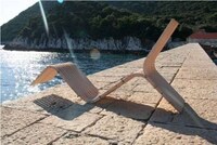 Wooden Boomerang Loungers Image 4