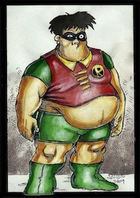 Overweight Superhero Illustrations Image 4
