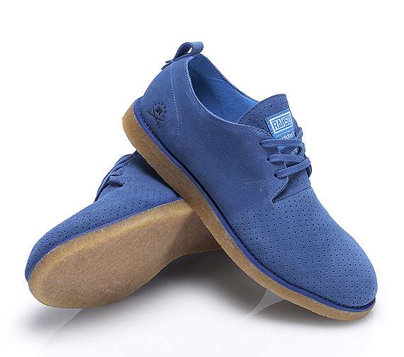 Ocean Blue Suede Sneakers