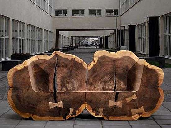 Tree Trunk Benches