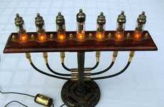 Vintage Victorian Menorahs 