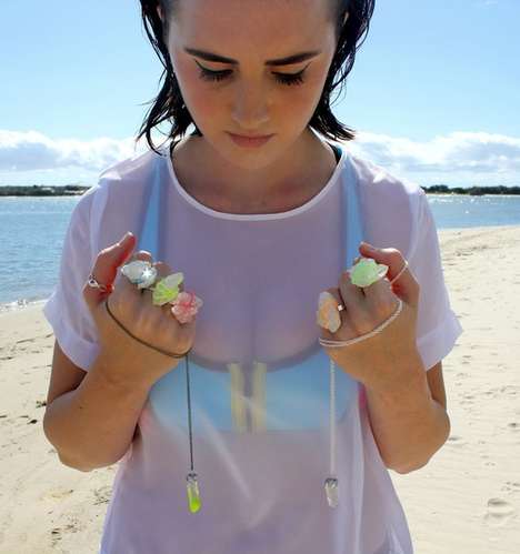 Clustered Crystal Jewelry