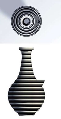 Contemporary Layered Carafes Image 3