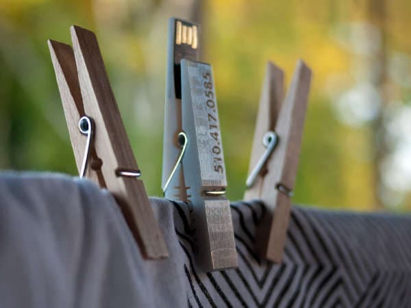 Clothespin Flash Drives