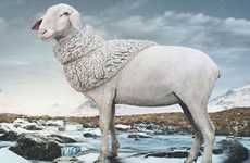 Shawl-Wearing Sheep Ads