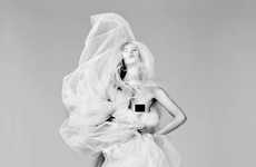 Voluminous Veiled Gowns