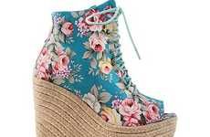 Chic Floral Wedges