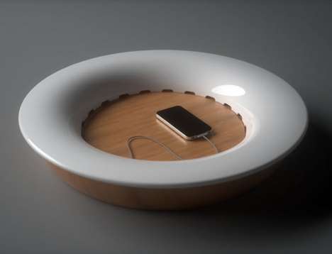 Dish-Like Charging Stations