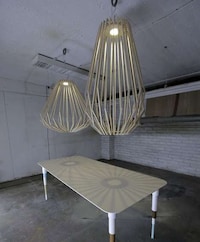 Wooden Caged Chandeliers Image 2