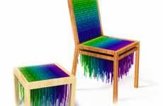 Knitted Neon Furniture