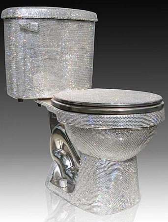 $75,000 Swarovski-Enrusted Toilet