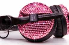 Pink Swarovski Headphones