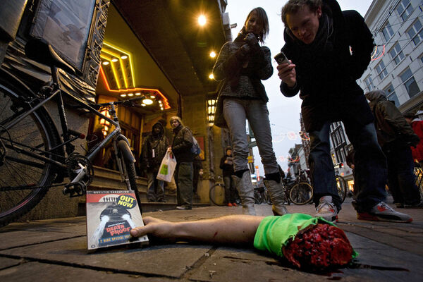 Severed Arm Holds DVD