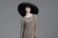 Elegant Wide-Brimmed Headwear