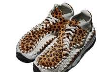 Latticed Leopard Sneakers