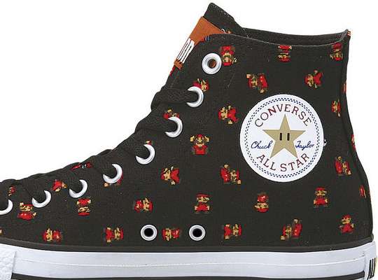 Nintendo Mid Top Kicks Super Mario Bros x Converse