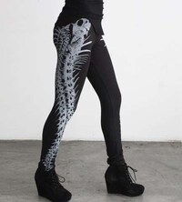 Spiky Skeletal Leggings Image 8