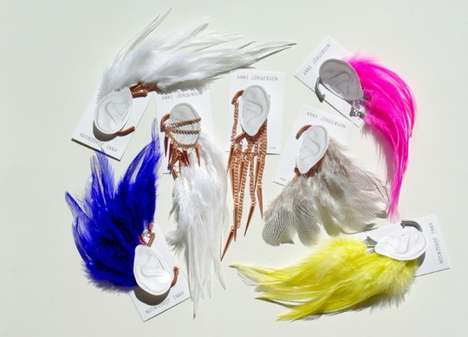 Feathered Faux Earrings