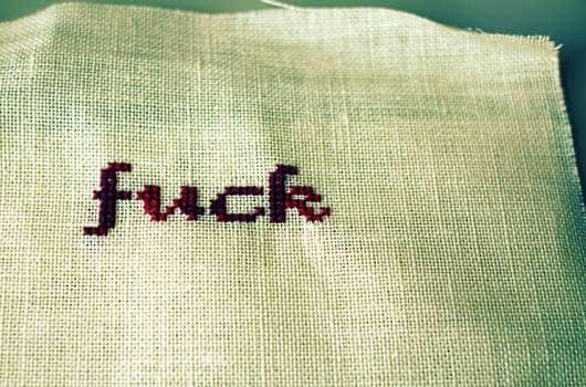 Brutally Blunt Embroidery
