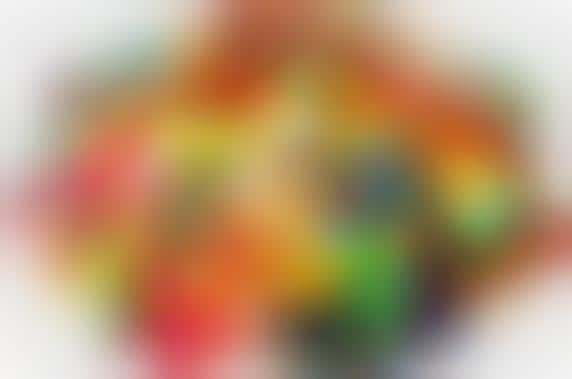 Vibrantly Blurry Umbrellas