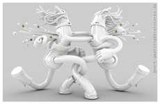 Flexible Fighter Illustrations