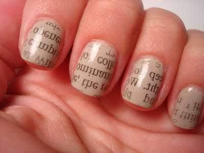 Newspaper Nails