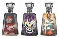 Ludicrous Luchador Liquor Bottles