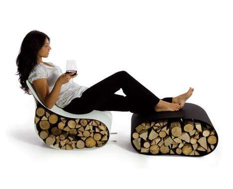 12 Contemporary Firewood Features