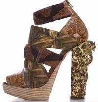 Opulent Etched Heels