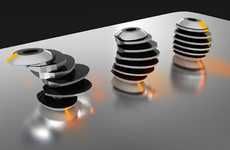 Stacked Solar Lamps