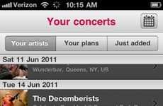 Mobile Concert Calendars