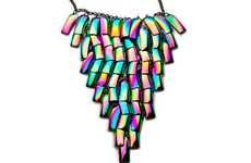 Fluorescent Fake Nail Necklaces