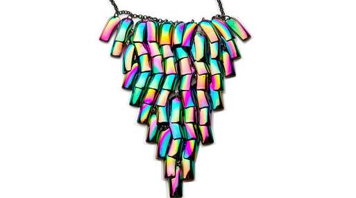 Fluorescent Fake Nail Necklaces