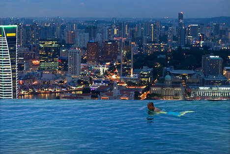 Cityscape Infinity Pools: The Marina Bay Sands Pool Overlooks the ...