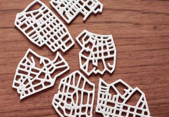 City Map Mug Rugs