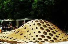 Bulbous Honeycomb Sculptures