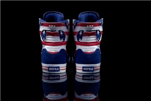 Flag Waving High Tops Supra Liberty Skytop