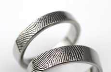 Fingerprinted Wedding Bands