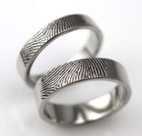Fingerprinted Wedding Bands