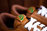 Stylishly Perforated Leather Kicks Image 3