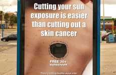 Sunscreen-Dispensing Signage