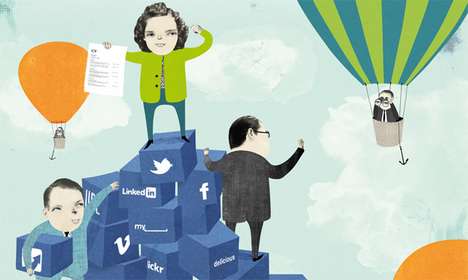 Social Media-Infused Illustrations