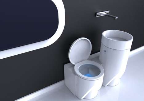 Compact Recycling Water Closets