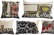 Childlike Embroidered Cushions
